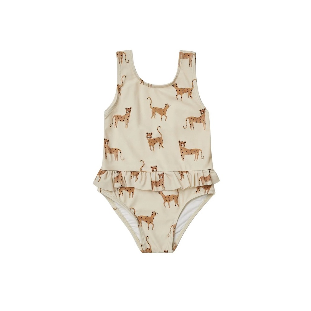 Rylee + Cru Cream Cheetah One Piece